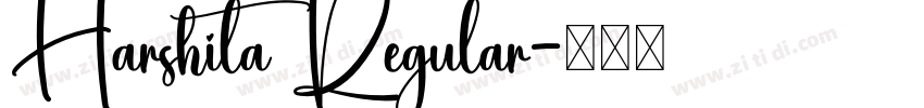 Harshita Regular字体转换